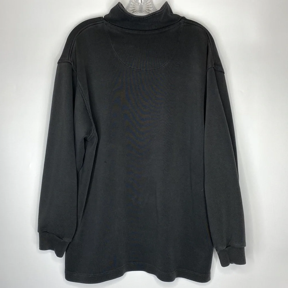 Vintage Nike Black Pullover Sweater Small White Swoosh Size XL